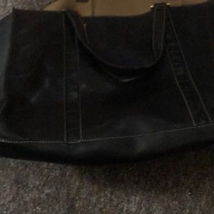 Leather large bag